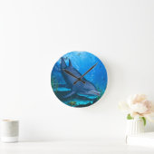 Dolphin Underwater Ronde Klok (Huis)