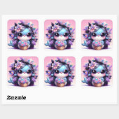 Dolphin Vierkante Sticker (Vel)