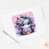 Dolphin Vierkante Sticker (Envelop)