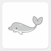 Dolphin Vierkante Sticker (Voorkant)