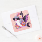 Dolphin Vierkante Sticker (Envelop)