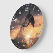 Dolphin Wall Clock Grote Klok (Hoek)