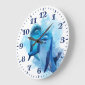 Dolphin Wall Clock Grote Klok (Hoek)