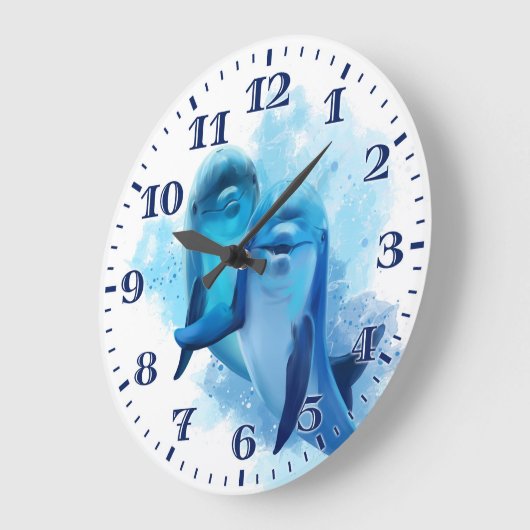 Dolphin Wall Clock Grote Klok (Hoek)