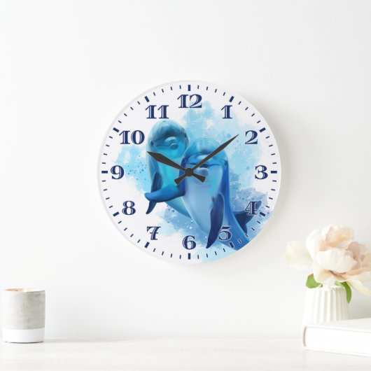 Dolphin Wall Clock Grote Klok (Huis)