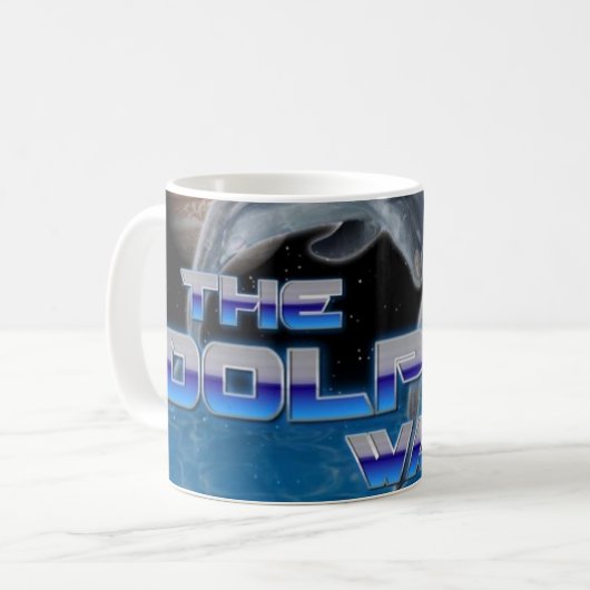 Dolphin Wars Coffee Cup Koffiemok (Voorkant links)