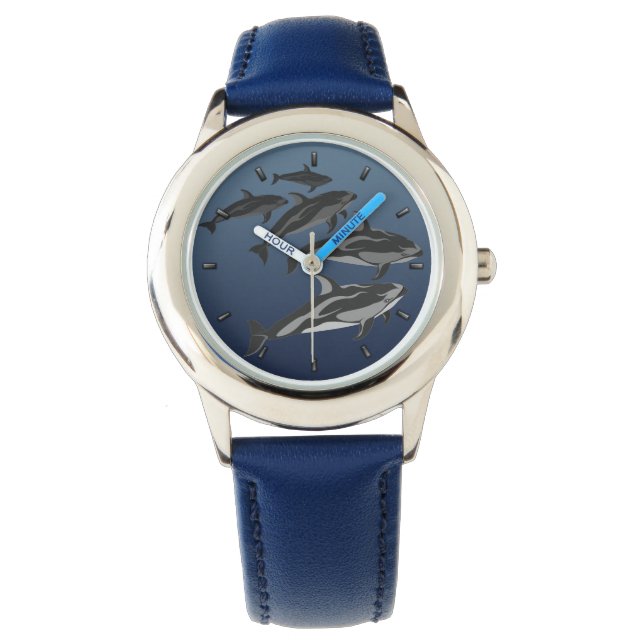 Dolphin Watch Pacific White Sided Dolphin Watches Horloge (Voorkant)