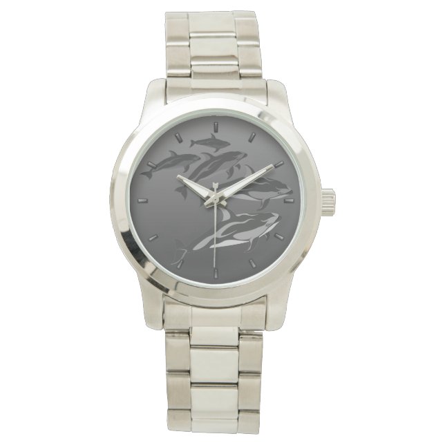 Dolphin Watch Pacific White Sided Dolphin Watches Horloge (Voorkant)
