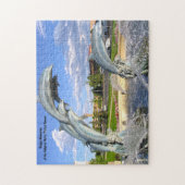 Dolphin Water Statue Denver. Jigzaag Puzzle Legpuzzel (Verticaal)