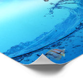 Dolphin Wave Frutiger Aero Poster (Hoek)