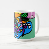 Dolphin wave  koffiemok (Voorkant rechts)