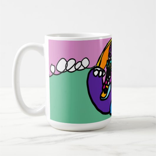 Dolphin wave  koffiemok (Links)