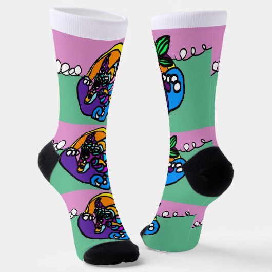 Dolphin wave  sokken (Gebogen)