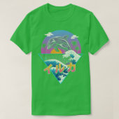 Dolphin Wave T-shirt (Design voorkant)