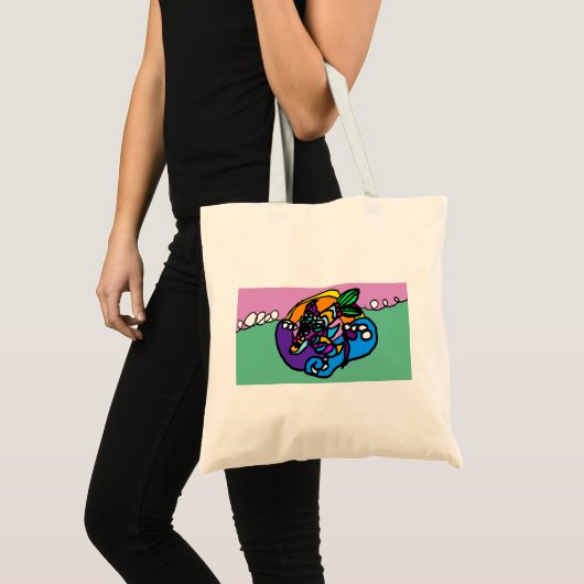 Dolphin wave  tote bag (Voorkant (product))