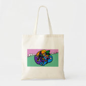 Dolphin wave tote bag (Voorkant)