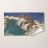 Dolphin Waves Bad Handdoek (Handdoek)