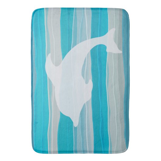 Dolphin&Waves, Gel Art Bath Mat (Voorkant Verticaal)