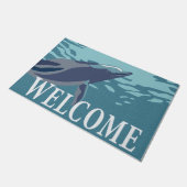 Dolphin Welkom Doormat | Cute Dolphin Doormat Deurmat (Schuin)