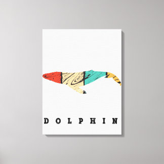 Dolphin, why you are a cute!? canvas afdruk