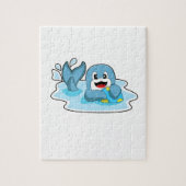 Dolphin with Water polo Legpuzzel (Verticaal)