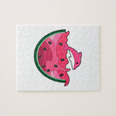 Dolphin with Watermelon Legpuzzel (Horizontaal)