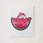 Dolphin with Watermelon Legpuzzel (Verticaal)