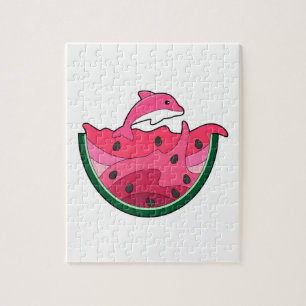 Dolphin with Watermelon Legpuzzel