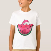 Dolphin with Watermelon T-shirt (Voorkant)