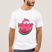 Dolphin with Watermelon T-shirt (Voorkant)