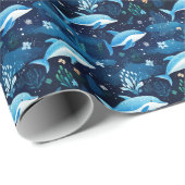 Dolphin Wrapping Paper Cadeaupapier (Rol Hoek)
