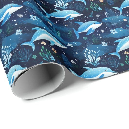 Dolphin Wrapping Paper Cadeaupapier (Rol Hoek)