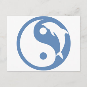 Dolphin Yin Yang Briefkaart