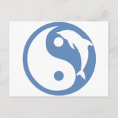 Dolphin Yin Yang Briefkaart (Voorkant)