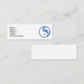 Dolphin Yin Yang Profielkaart Mini Visitekaartje (Voorkant / Achterkant)