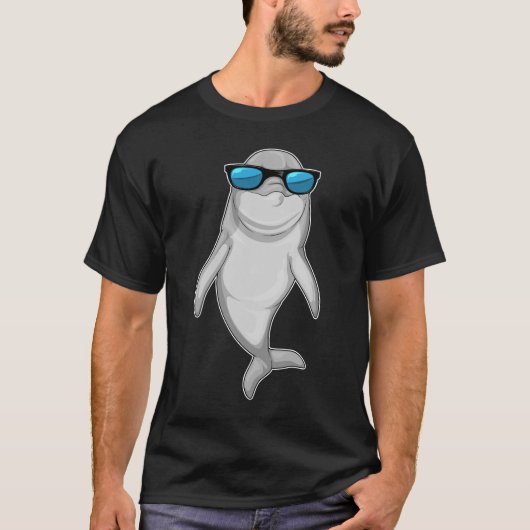 Dolphin - zonnebril t-shirt (Voorkant)