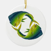 Dolphinfish Duo Ceramic Ornament (Voorkant)