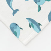 Dolphins Baby Blanket Fleece Deken (Hoek)