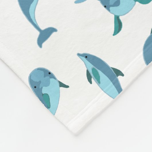 Dolphins Baby Blanket Fleece Deken (Hoek)