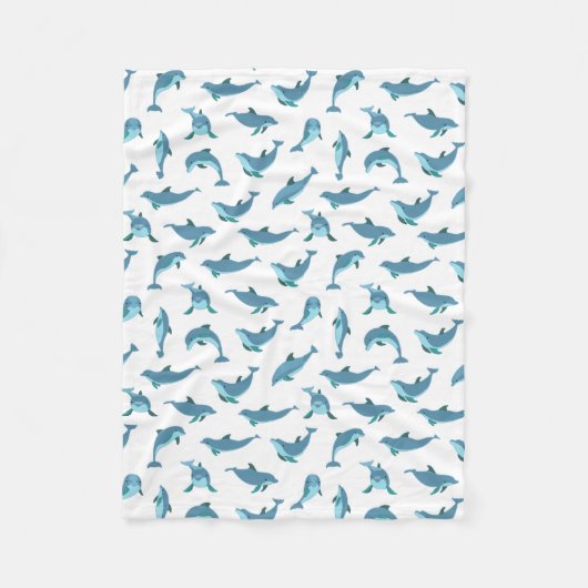 Dolphins Baby Blanket Fleece Deken (Voorkant)