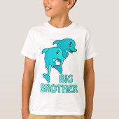 Dolphins Big Brother Dolphin Kinder T-shirt (Voorkant)