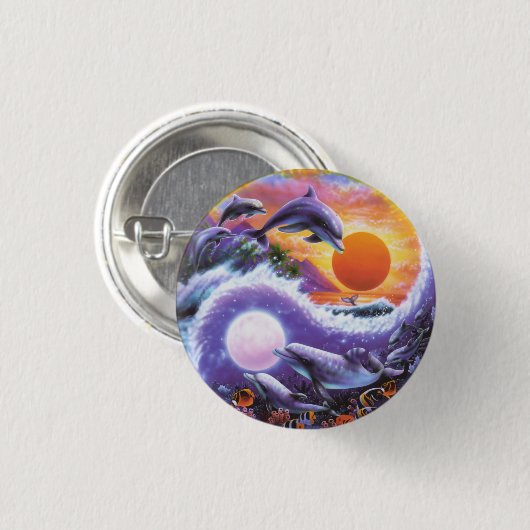 Dolphins Button Small (Voorkant /achterkant)