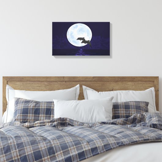 Dolphins Canvas Afdruk (Insitu (Slaapkamer))