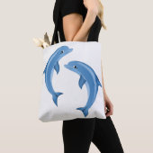 Dolphins Canvas tas (Dichtbij)