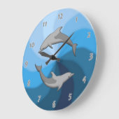 dolphins clock grote klok (Hoek)