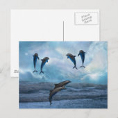 Dolphins fantasie briefkaart (Voorkant / Achterkant)