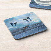 Dolphins fantasie drankjes onderzetter (Linkerzijde)