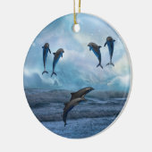 Dolphins fantasy kerstboom keramisch ornament (Links)