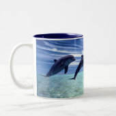 Dolphins Galore Tweekleurige Koffiemok (Links)