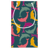 Dolphins Green Klein Cadeauzakje (Achterkant)